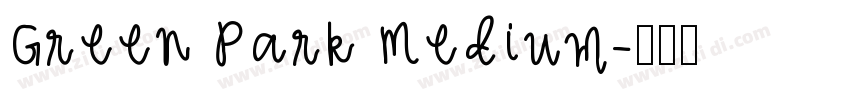 Green Park Medium字体转换